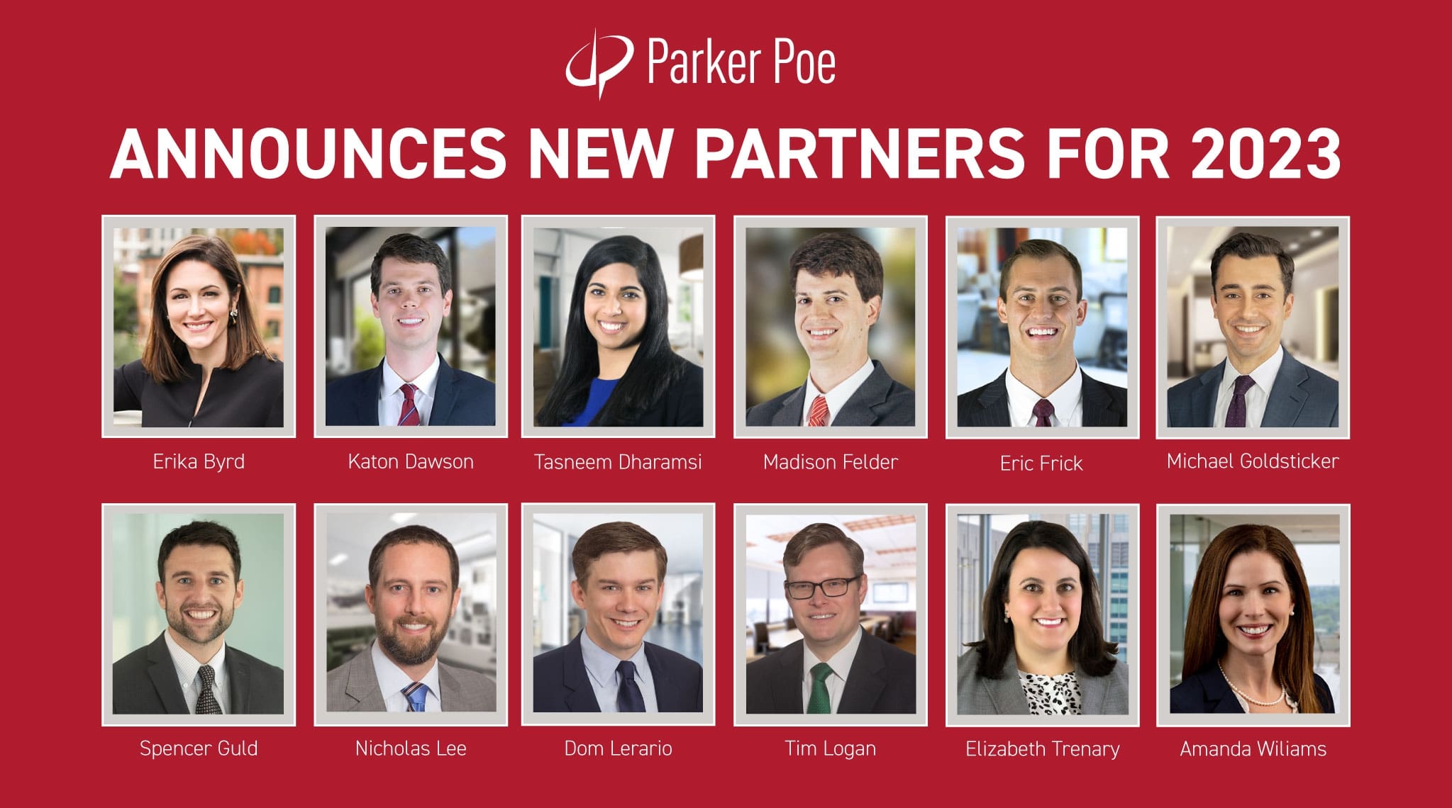 Parker Poe Announces New Partners For 2023 | Parker Poe